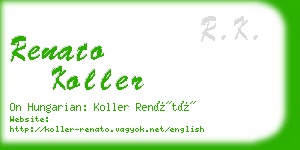renato koller business card